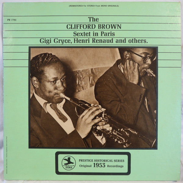 Clifford Brown – The Clifford Brown Sextet In Paris LP