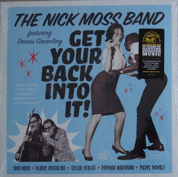 Nick Moss Band Featuring Dennis Gruenling – Get Your Back Into It! (Red Translucent) LP