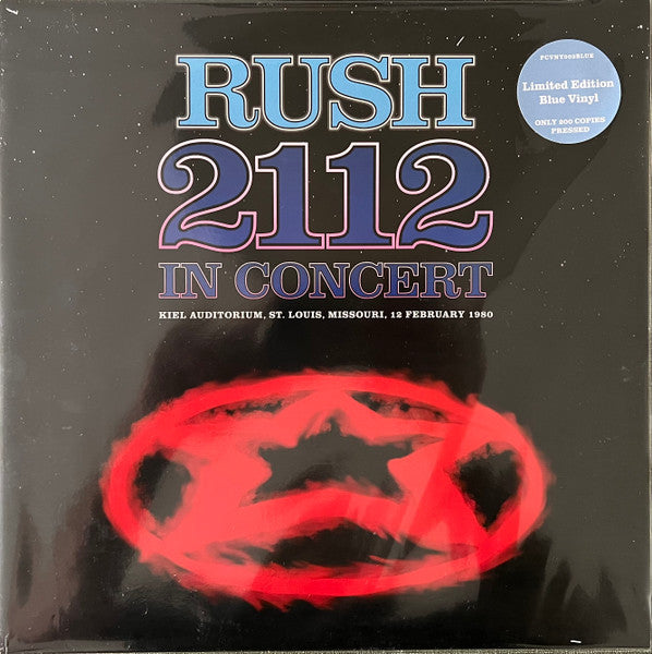 Rush – 2112 In Concert (Limited Edition, Blue Vinyl) LP