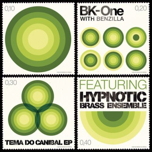 BK-One With Benzilla Featuring Hypnotic Brass Ensemble – Tema Do Canibal EP (Green Translucent) 12"