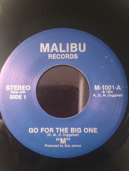 “M” – Go For The Big One / Turn Up The Music 7"