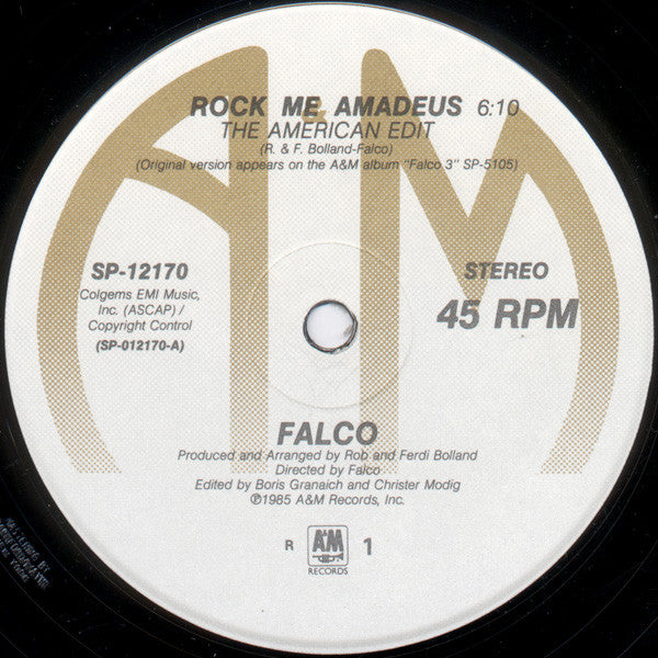 Falco – Rock Me Amadeus / Vienna Calling 12"