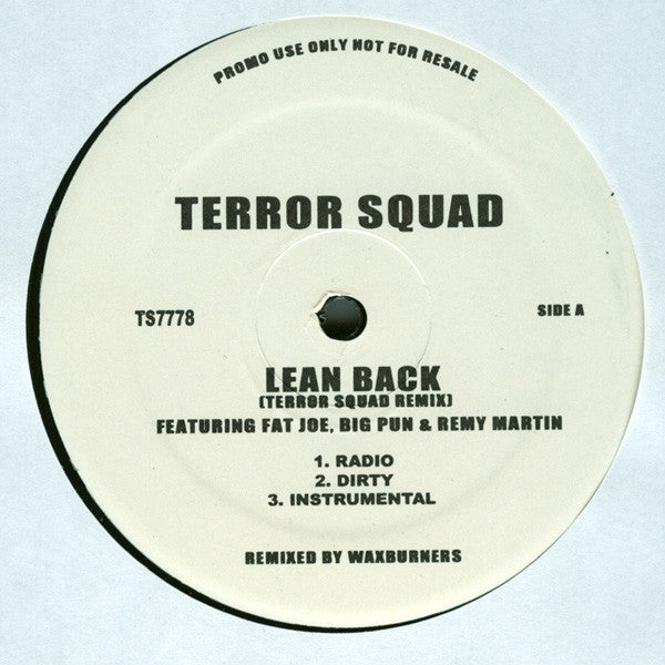 Terror Squad – Lean Back 12"
