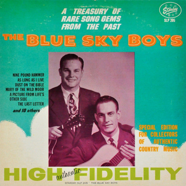 The Blue Sky Boys – A Treasury Of Rare Song Gems From The Past LP