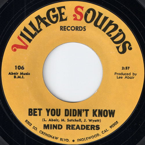 Mind Readers – Bet You Didn't Know / Bitter Tears 7"