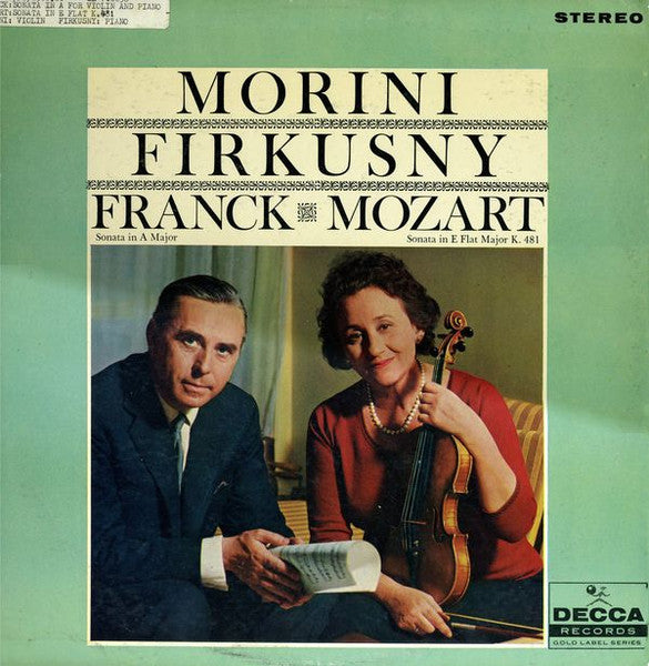 Franck, Mozart / Erica Morini & Rudolf Firkusny – Sonata In A For Violin And Piano LP