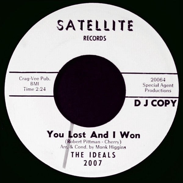 The Ideals – You Hurt Me / You Lost And I Won (Promo) 7"