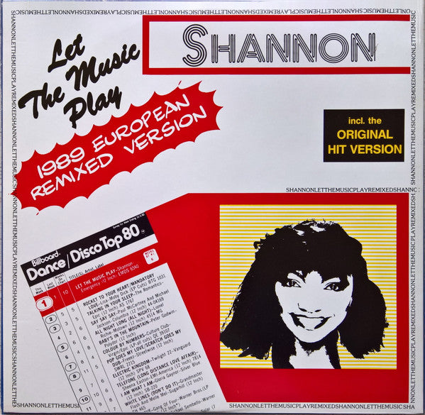 Shannon – Let The Music Play (1989 European Remixed Version) 12"