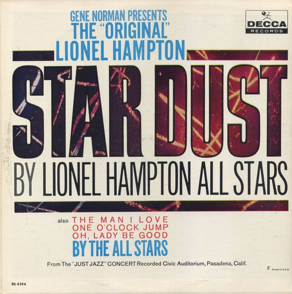 Lionel Hampton All-Stars - Star Dust LP
