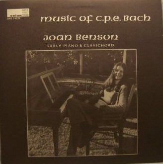 C.P.E. Bach / Joan Benson – Music Of C.P.E. Bach LP