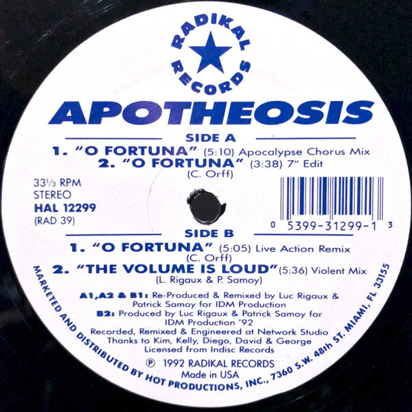 Apotheosis – O Fortuna 12"