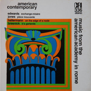 Edwards / Jones / Hellermann / Bresnick – Music From The American Academy In Rome LP