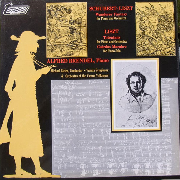 Schubert - Liszt, Alfred Brendel – Wanderer Fantasy / Totentanz / Csárdás Macabre LP