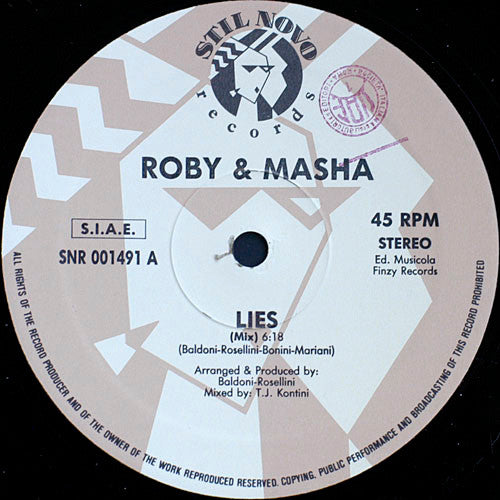Roby & Masha - Lies 12"