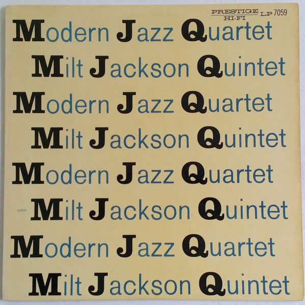 Modern Jazz Quartet / Milt Jackson Quintet – M J Q LP