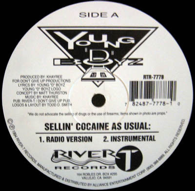 Young "D" Boyz – Sellin' Cocaine As Usual / Mac God 12"