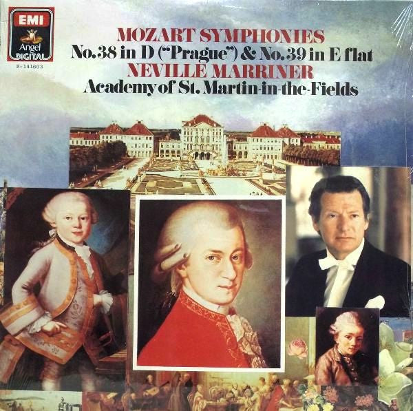Mozart / Sir Neville Marriner / The Academy Of St. Martin-in-the-Fields – Mozart Symphonies Nos. 38 & 39 LP