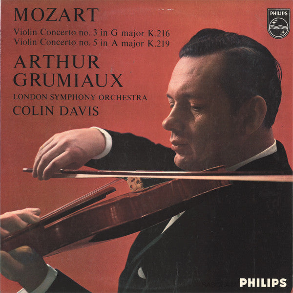 Mozart / Grumiaux – Violin Concerto No. 3 In G Major, K.216 / Violin Concerto No. 5 In A Major LP