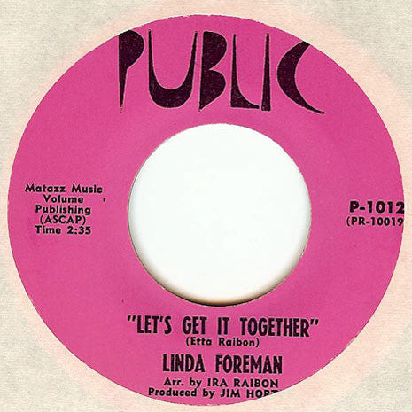 Linda Foreman – Let's Get It Together 7"