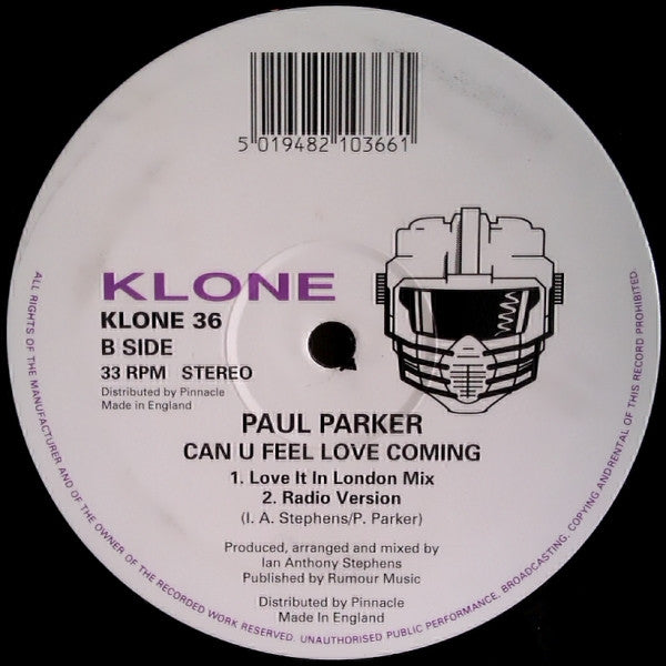 Paul Parker – Can U Feel The Love Coming 12"