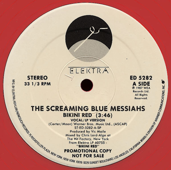 The Screaming Blue Messiahs – Bikini Red (Transparent Red) 12"