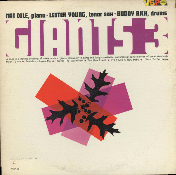 Lester Young, Nat Cole, Buddy Rich – Giants 3 LP