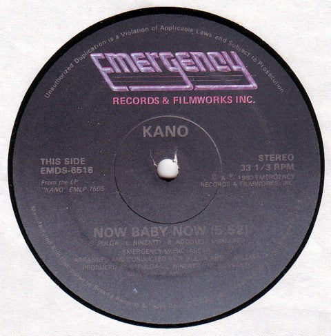 Kano – Now Baby Now / Super Extra Sexy Sign 12"