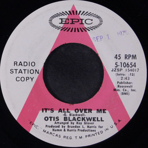 Otis Blackwell – It's All Over Me / Just Keep It Up 7"