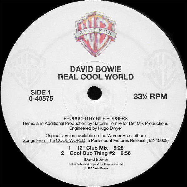 David Bowie – Real Cool World 12"