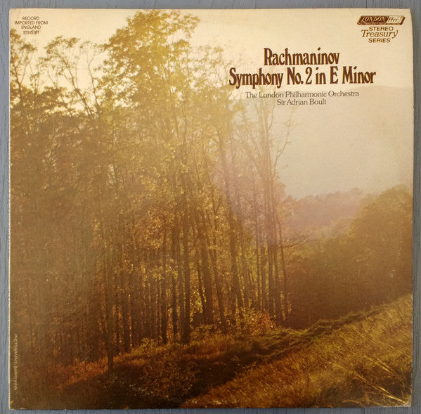 Rachmaninov, The London Philharmonic Orchestra, Sir Adrian Boult – Symphony No. 2 In E Minor LP