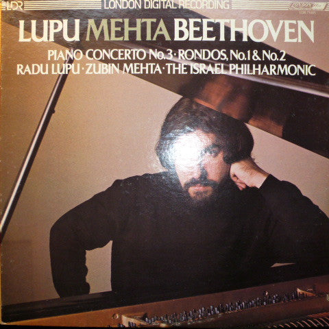 Zubin Mehta, Israel Philharmonic Orchestra, Radu Lupu, Beethoven – Piano Concerto No. 3 / Rondos No.1 & No.2 LP
