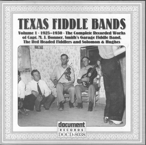 Various – Texas Fiddle Bands: Volume 1 (1925-1930) CD