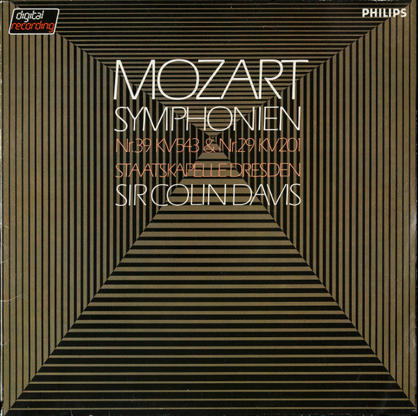 Mozart / Sir Colin Davis - Symphonien Nr. 39 KV 543 & Nr. 29 KV 201 LP