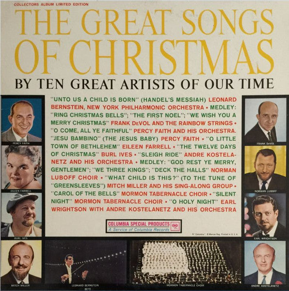 Various Artists - Great Songs of Christmas (Album 1) LP