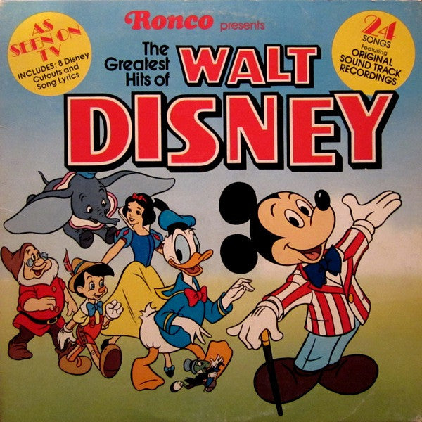 Various – The Greatest Hits Of Walt Disney LP