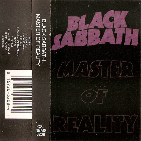 Black Sabbath – Master Of Reality Cassette