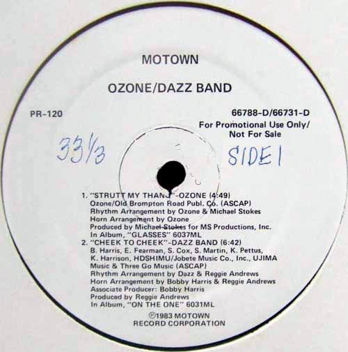Ozone / Dazz Band / Kagny & Dirty Rats - Promo 12"