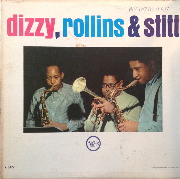 Dizzy Gillespie, Sonny Rollins & Sonny Stitt – Dizzy, Rollins & Stitt LP