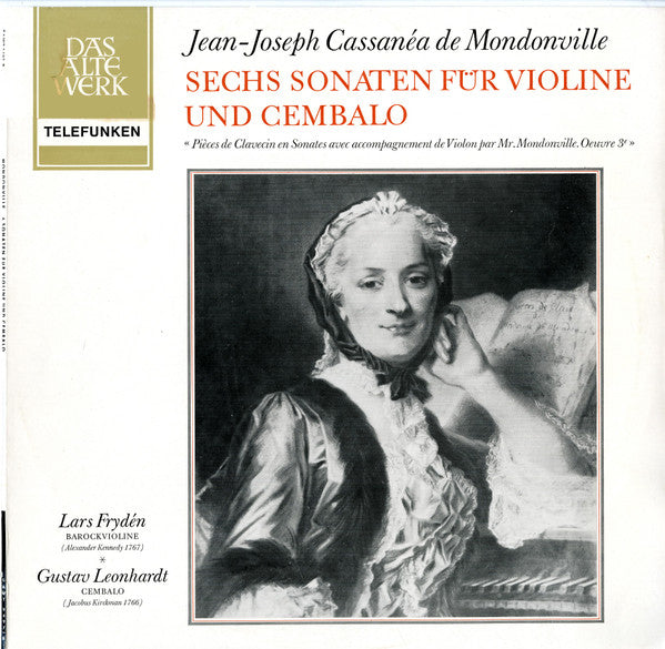 Jean-Joseph Cassanea De Mondonville – 6 Sonaten Für Violine Und Cembalo LP