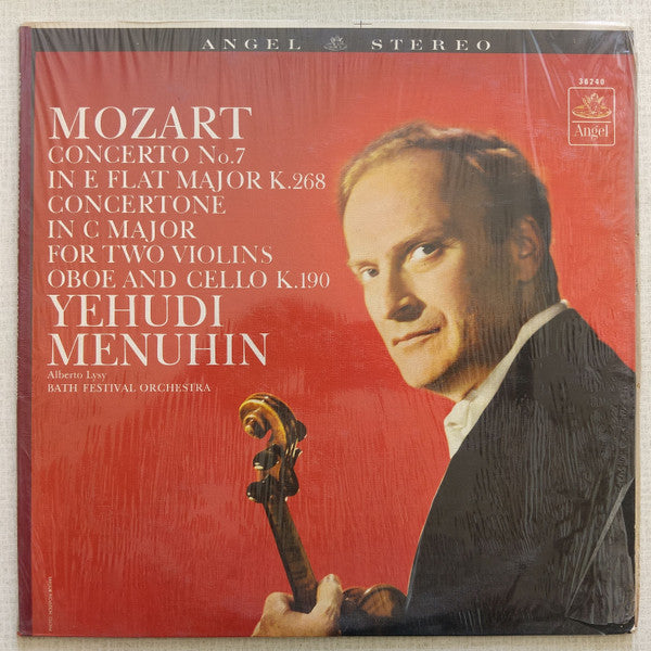 Mozart, Yehudi Menuhin, Bath Festival Chamber Orchestra – Concerto No 7, K.268 / Concertone, K. 190 LP