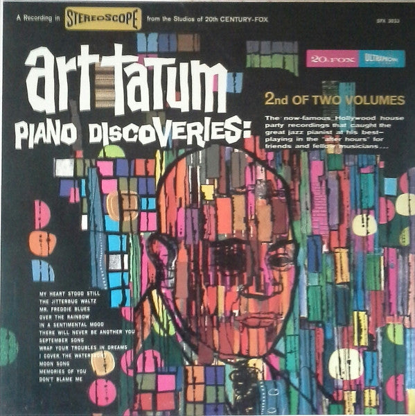 Art Tatum – The Art Tatum Piano Discoveries : 2nd Of Two Volumes LP