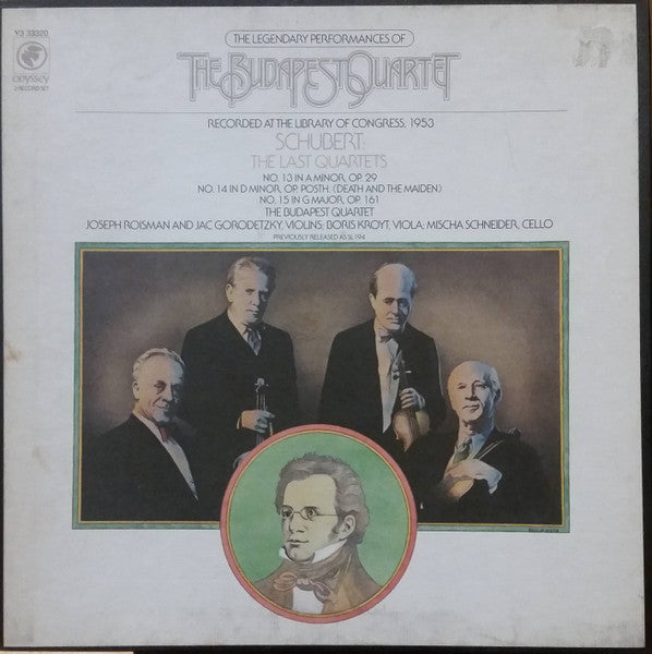 Schubert / Budapest Quartet - The Last Quartets (3 LP)