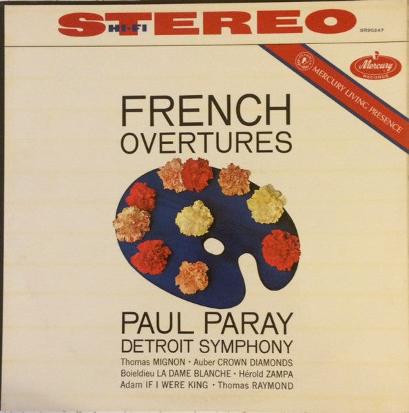 Paul Paray, Detroit Symphony – French Overtures LP