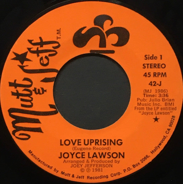 Joyce Lawson - Love Uprising 7"