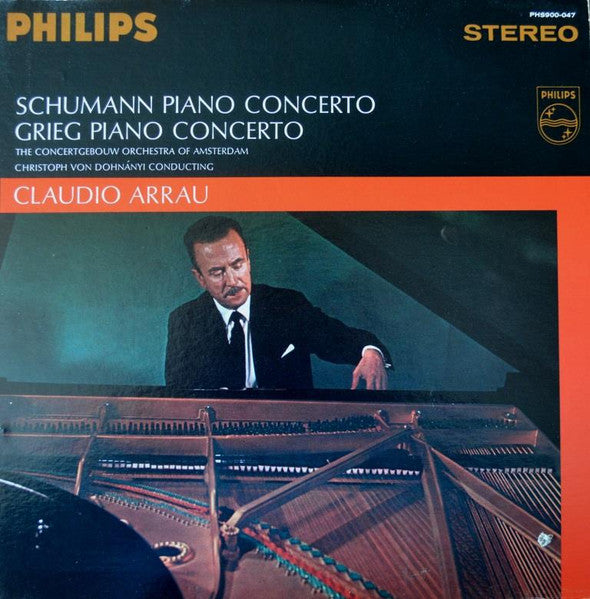 Schumann / Grieg / Concertgebouw Orchestra Of Amsterdam / Christoph von Dohnányi / Claudio Arrau – Piano Concertos LP