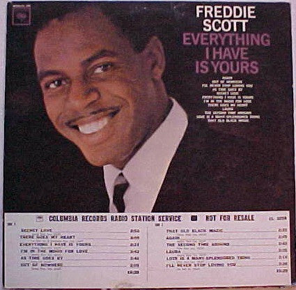 Freddie Scott - Everything I Have Is Yours LP