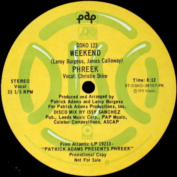 Phreek – Weekend / Have A Good Day 12"