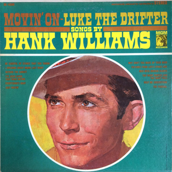 Hank Williams – Movin' On - Luke The Drifter LP