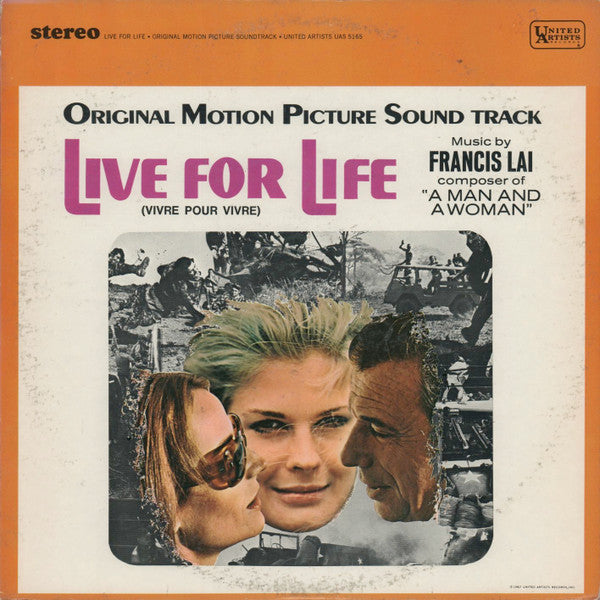 Francis Lai – Live For Life (Vivre Pour Vivre) Soundtrack LP