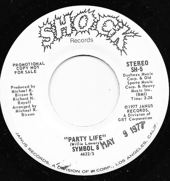 Symbol 8 – Party Life (Promo) 7"